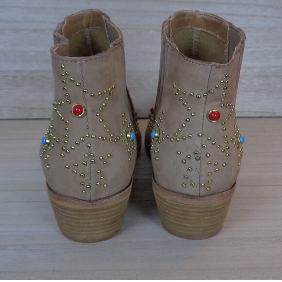 Chinese Laundry Boot Fayme Western‎ Cowboy Booties Stars Womens Size 6.5 - Picture 4 of 8